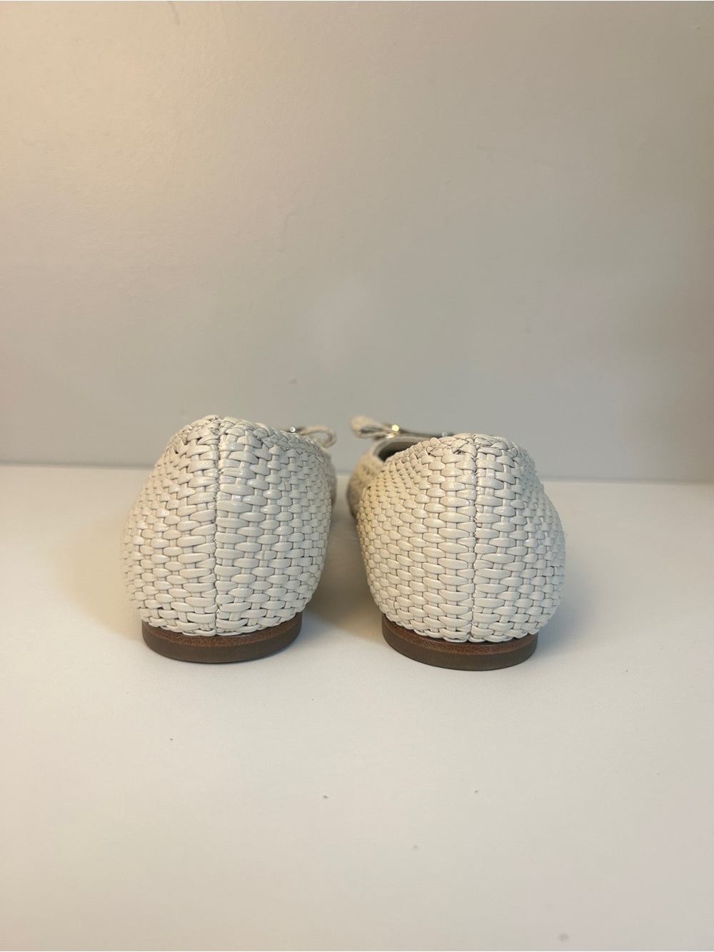 Salvatore Ferragamo Zea Woven Flats in Color Mascarpone - Picture 9 of 11
